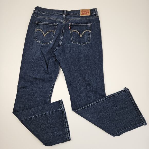 Levi's Classic Bootcut Jeans Women's 10 Denim Dark Wash Mid-Rise Stretch Blue - Picture 4 of 8